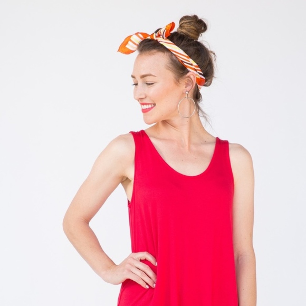 NWT Agnes & Dora Red Essential Tank  Size XXXL